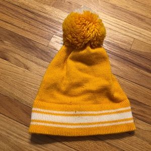 Vintage Yellow Pom Hat